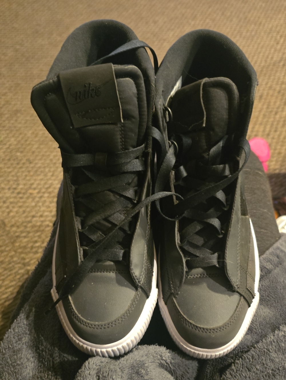 Nike Blazer Mid Victory Black White Women's High Top Sneakers Size 7 New No Box